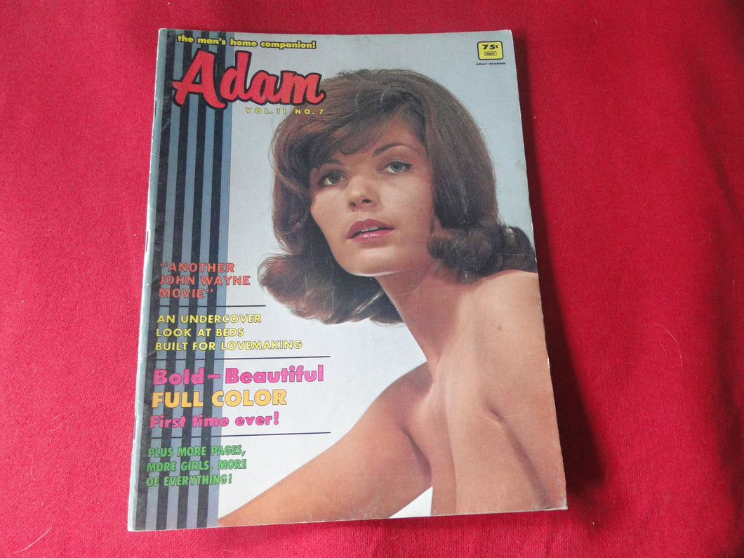Vintage Nude Erotic Sexy Adult Magazine Adam July 1967      JB34