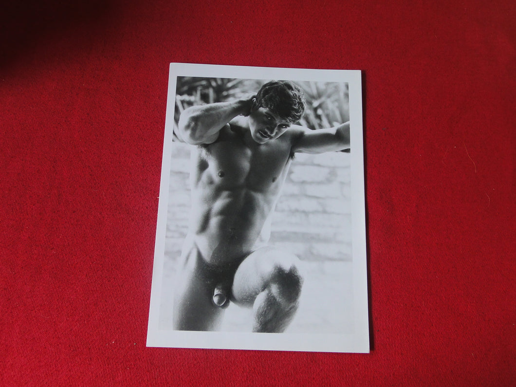 Vintage Gay Interest Colt Nude Black & White Hot Hung Male Photo WRITING ON BACK ADa