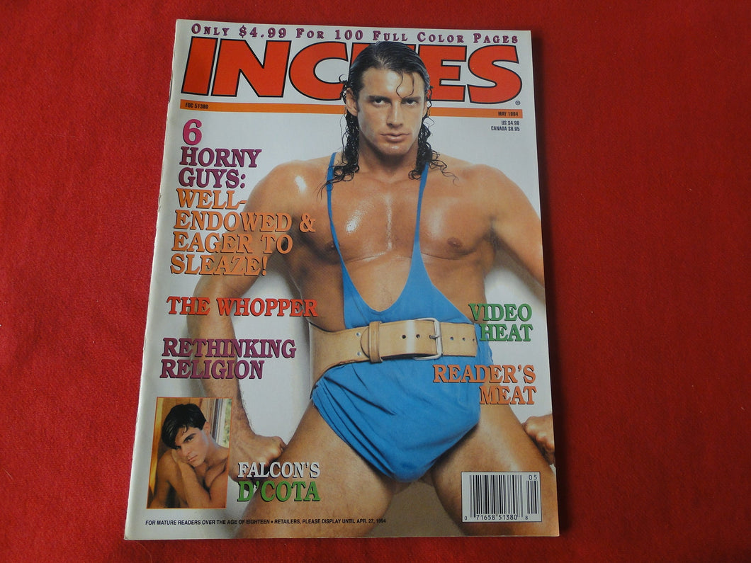 Vintage Adult Erotic Sexy Magazine Gay Interest Inches May 1994      50