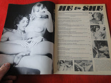 Load image into Gallery viewer, Vintage Nude Erotic Sexy Adult Magazine He &amp; She August 1978      JB55
