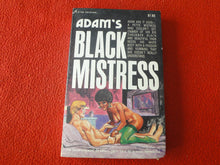 Load image into Gallery viewer, Vintage Adult Paperback Novel/Book Adam's Black Mistress 1973         GD4
