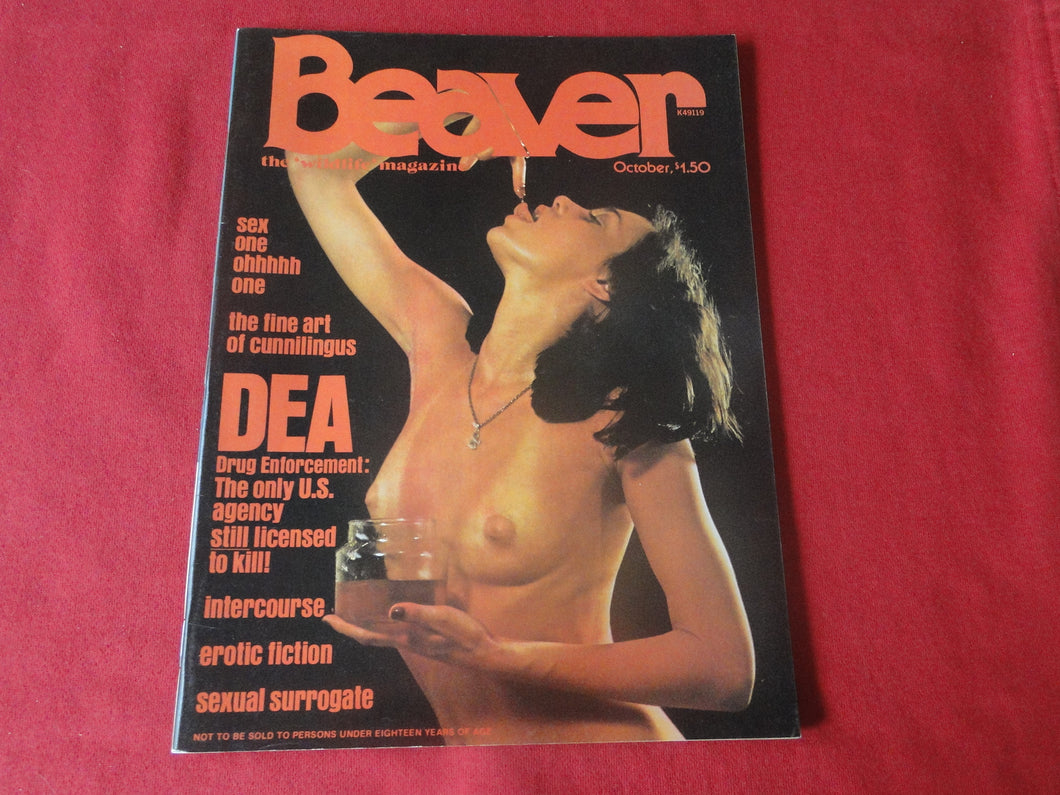 Vintage Nude Erotic Sexy Adult Magazine Beaver October 1976        JB35