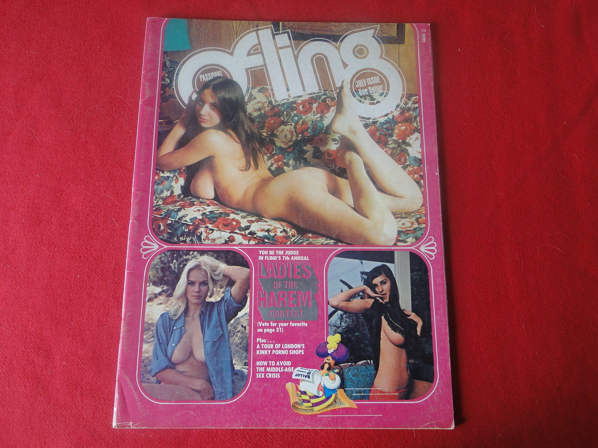 Vintage Nude Erotic Sexy Adult Magazine Fling July 1972 EL â€“ Ephemera Galore