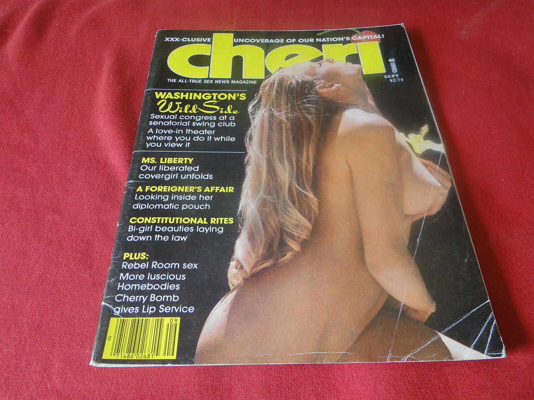 Vintage Nude Erotic Sexy Adult Magazine Adult Magazine Cheri 1980 CREASED COVER P99