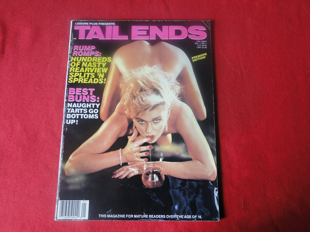 Vintage Nude Erotic Sexy Adult Magazine Tail Ends 1987 V.1 #1         EL