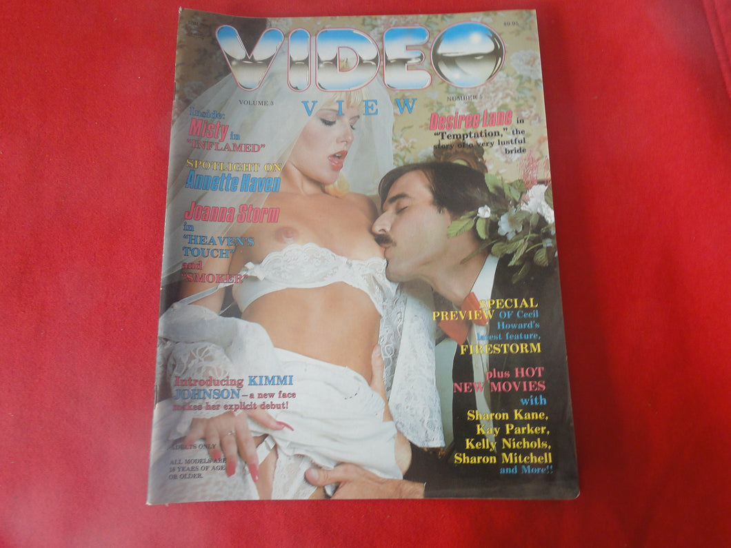 Vintage Nude Erotic Sexy Adult Magazine Video View Annette Haven 1984     GM