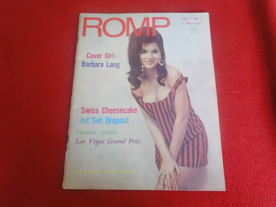 Vintage Nude Erotic Sexy Adult Magazine Romp 1968          P80
