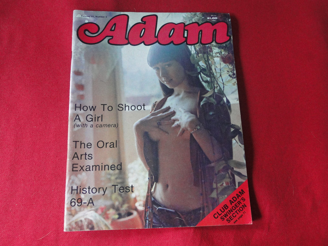 Vintage Nude Erotic Sexy Adult Magazine Adam April 1973    JB34