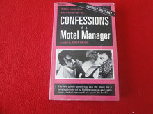 Load image into Gallery viewer, Vintage Adult Paperback Novel/Book Confessions of a Motel Manager 1969       G5
