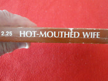 Load image into Gallery viewer, Vintage Adult Paperback Novel/Book Hot-Mouthed Wife 1975             G5
