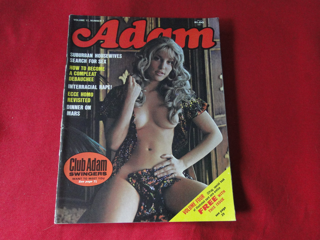 Vintage Nude Erotic Sexy Adult Magazine Adam August 1973      JB34