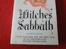 Load image into Gallery viewer, Vintage Adult Paperback Novel/Book Witches Sabbath 1966         GD4
