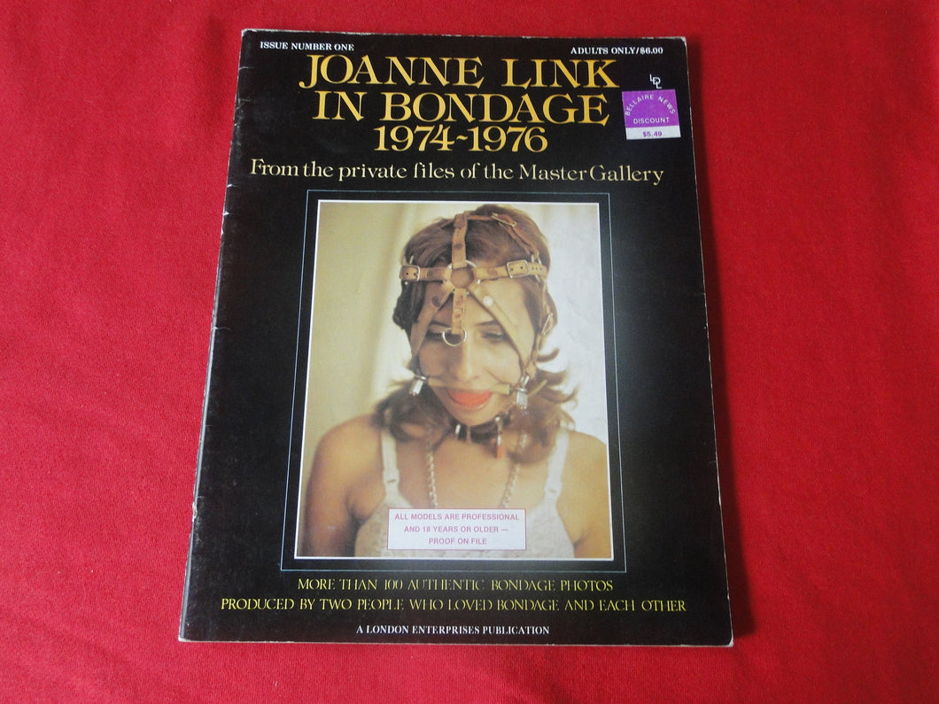 Vintage Nude Erotic Sexy Adult Magazine BDSM Bondage Joanne Link In Bondage 1974-1976  JB53