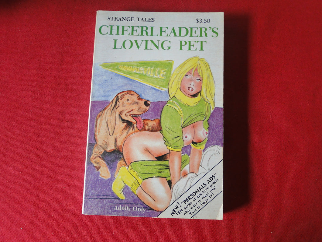 Vintage Erotic Adult Paperback Book/Novel Cheerleader's Loving Pet      G2