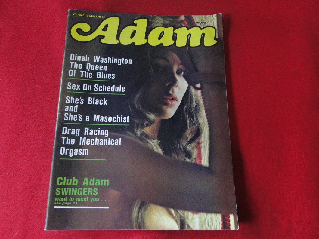 Vintage Nude Erotic Sexy Adult Magazine Adam December 1973    JB34