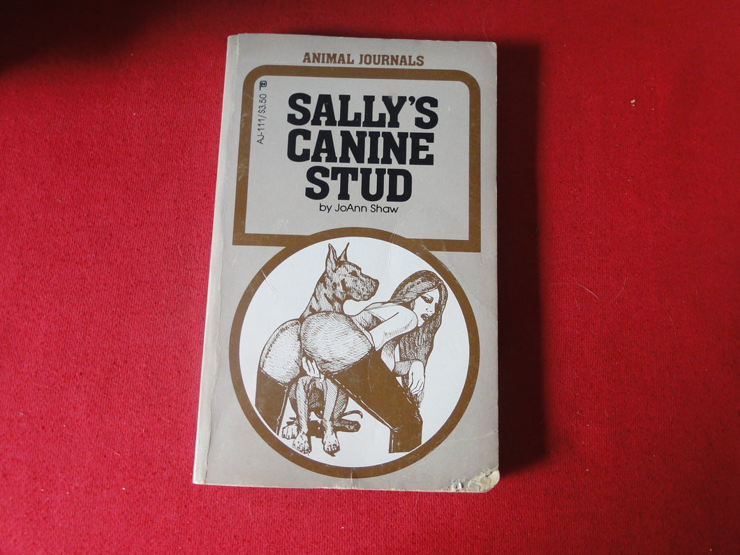 Vintage Erotic Adult Paperback Book/Novel Sally's Canine Stud               G2