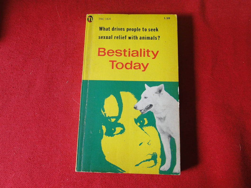 Vintage Erotic Adult Paperback Book/Novel Bestiality Today      G2