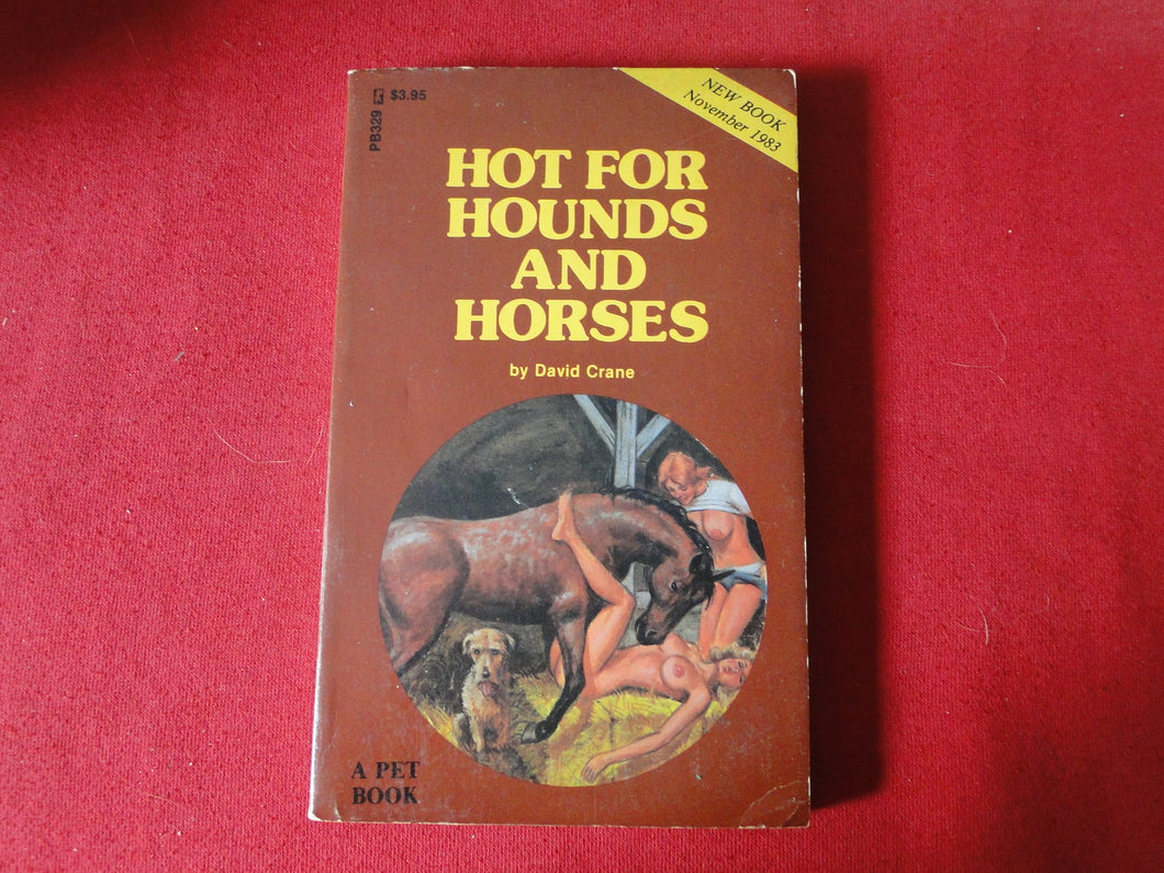Vintage Erotic Adult Paperback Book/Novel Hot For Hounds And Horses         G2