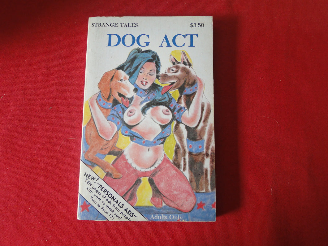 Vintage Erotic Adult Paperback Book/Novel Dog Act   G2