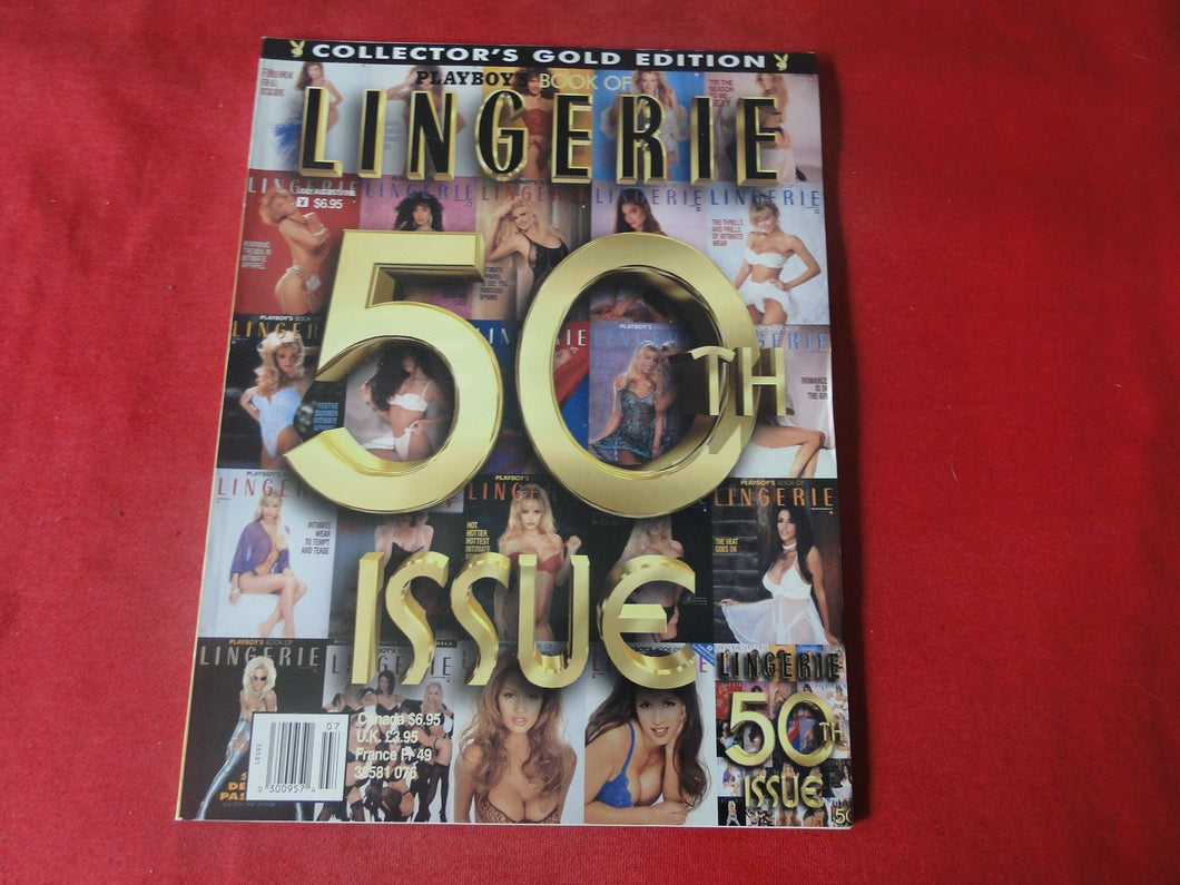 Vintage Nude Erotic Sexy Adult Magazine Playboy's Book of Lingerie 50th 1996     U4