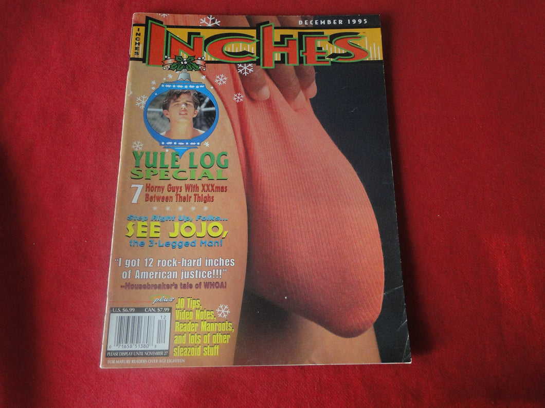 Vintage Adult Erotic Sexy Magazine Gay Interest Inches December 1995        50