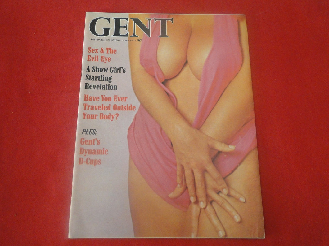 Vintage Nude Erotic Sexy Adult Men's Magazine Gent Feb. 1971         P54