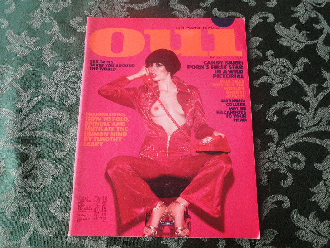 Vintage Nude Erotic Sexy Adult Magazine Oui June 1976          JB13