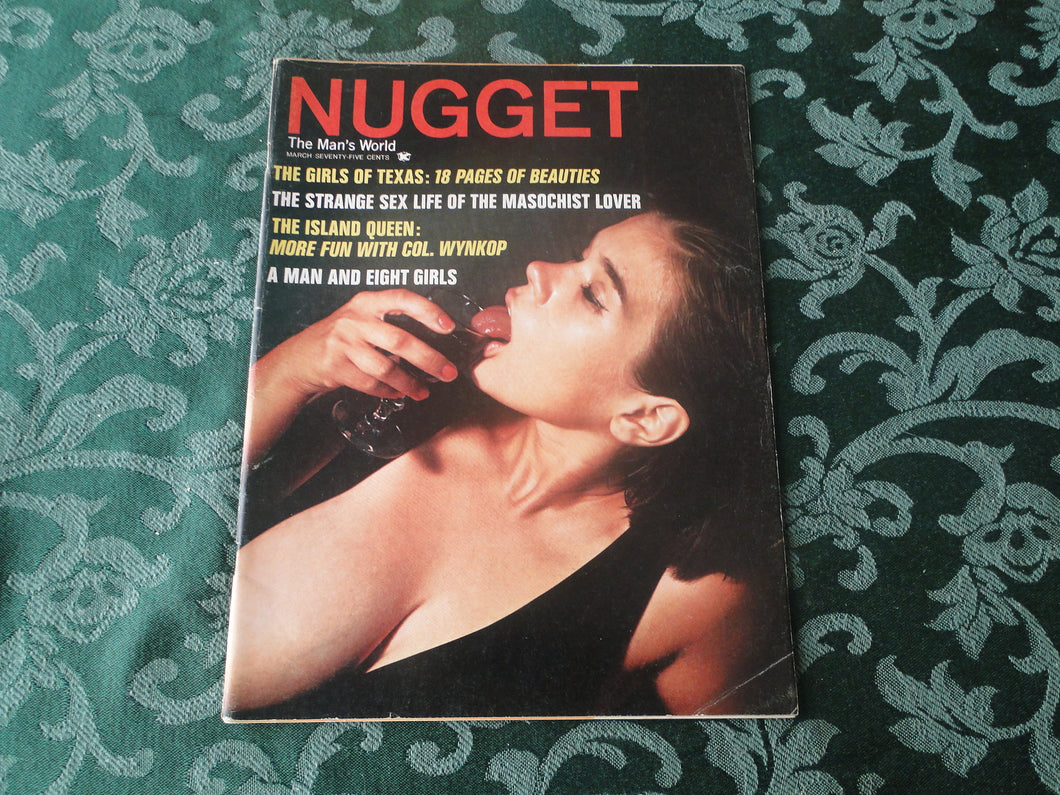 Vintage Nude Erotic Sexy Adult Magazine Nugget March 1970         JB13