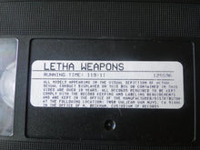 Load image into Gallery viewer, Vintage Adult XXX VHS Porn Tape X-Rated Letha Weapons                X4
