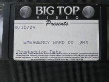 Load image into Gallery viewer, Vintage Adult XXX VHS Porn Tape X-Rated Big Top Video Emergency Ward DD     X4
