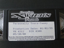 Load image into Gallery viewer, Vintage Adult XXX VHS Porn Tape X-Rated Crazy Sam Xavier Personally Yours Casey   X4
