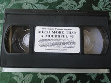 Load image into Gallery viewer, Vintage Adult XXX VHS Porn Tape X-Rated Blue Coyote Much More Than A Mouthful #3  X4

