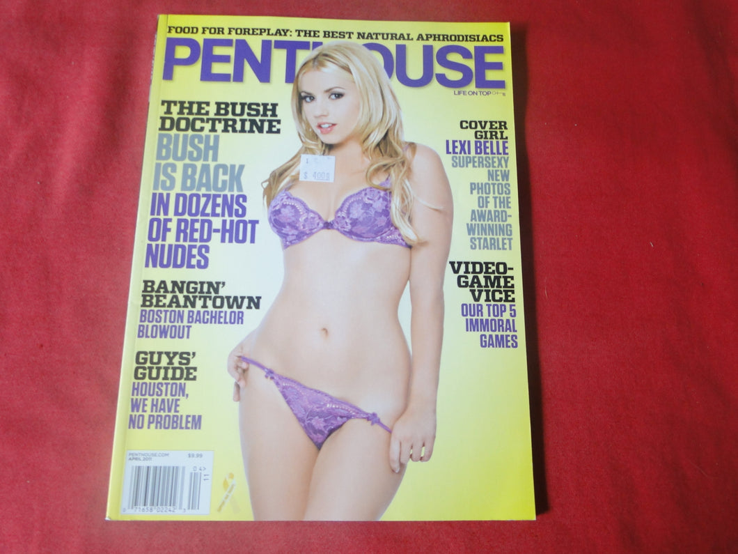 Vintage Nude Erotic Sexy Adult Magazine Penthouse April 2011     U4