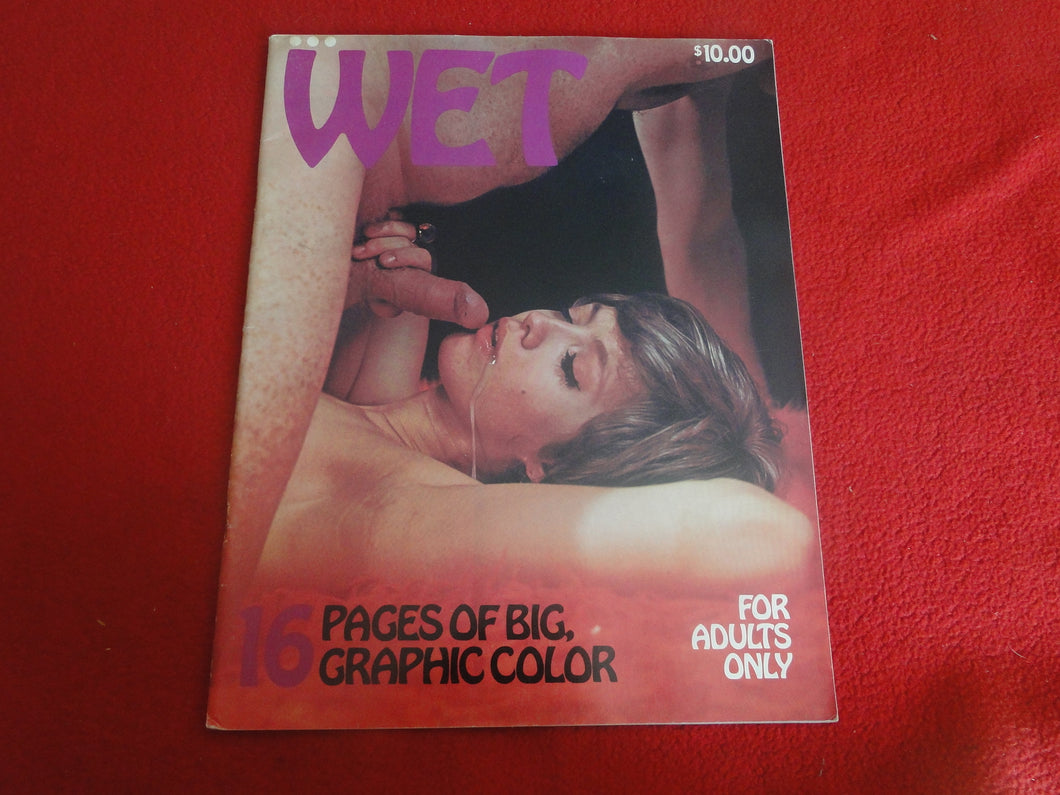 Vintage Nude Erotic Sexy Adult Magazine Wet              P84