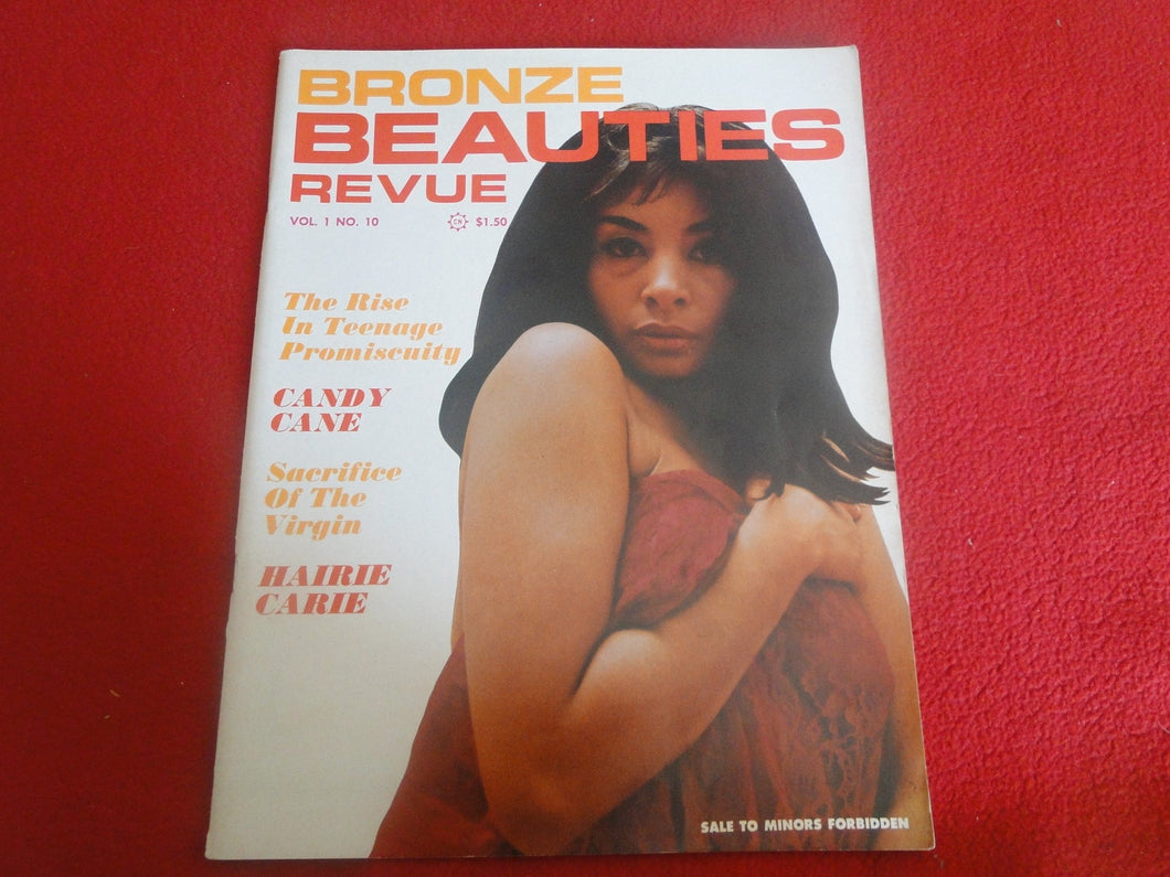 Vintage Nude Erotic Sexy Adult Magazine Bronze Beauties Revue 1967    P84