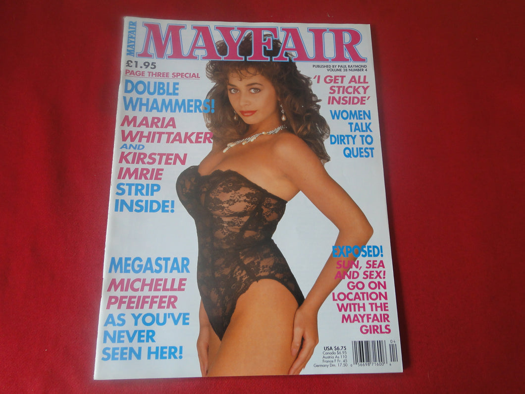 Vintage Nude Erotic Sexy Adult Magazine Mayfair Vol. 28 #4            JB30