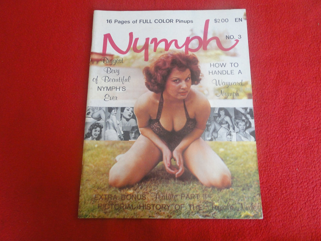 Vintage Nude Erotic Sexy Adult Magazine Nymph 1962             P84