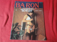 Load image into Gallery viewer, Vintage Nude Erotic Sexy Adult Magazine Baron Premier Issue 1985      JB68

