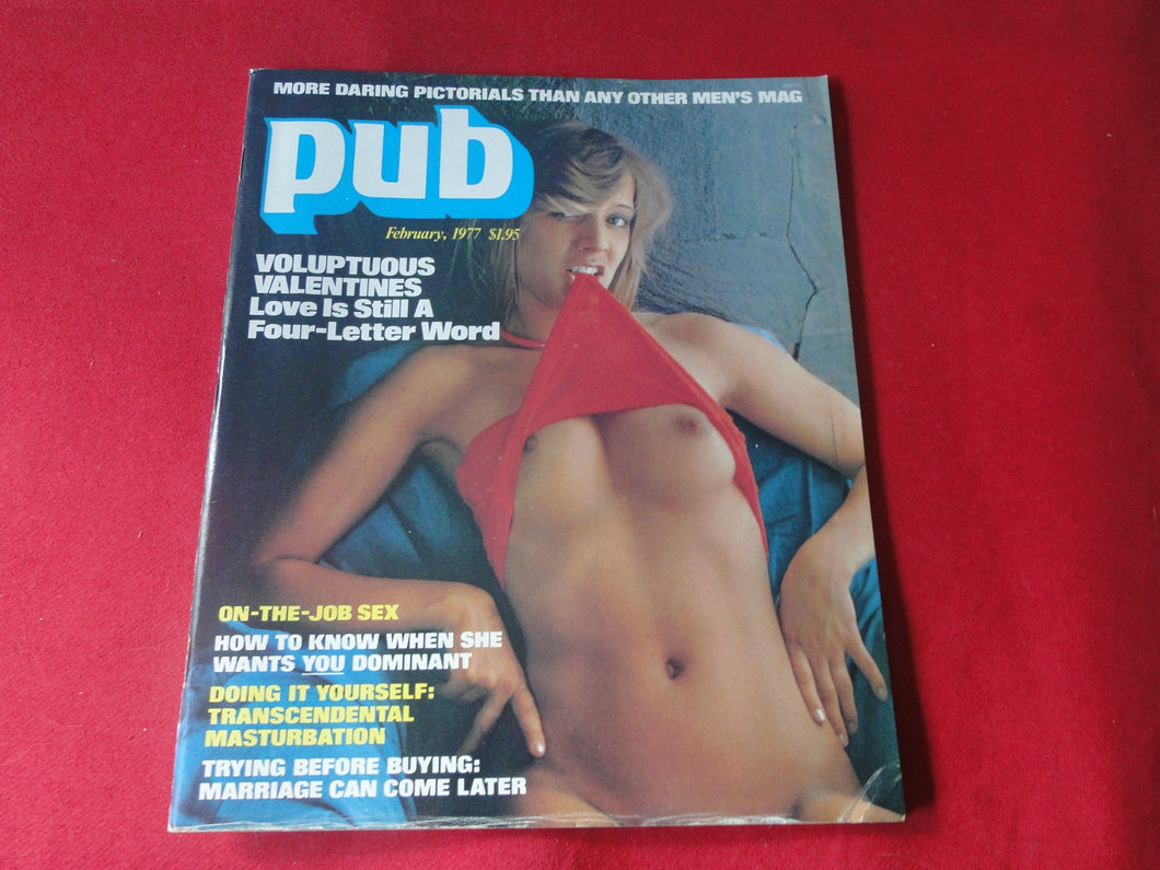Vintage Nude Erotic Sexy Adult Magazine Pub February 1977      JB35