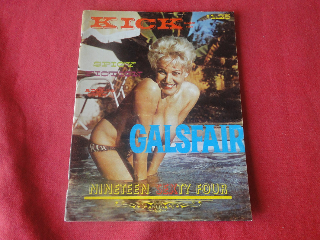 Vintage Nude Erotic Sexy Adult Magazine Kick 1964           P87