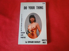 Load image into Gallery viewer, Vintage Erotic Adult Paperback Book/Novel Do Your Thing           PB4
