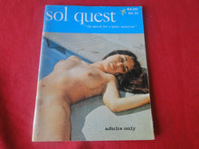 Load image into Gallery viewer, Vintage Nude Erotic Sexy Adult Magazine Sol Quest Nudist 1970          P87

