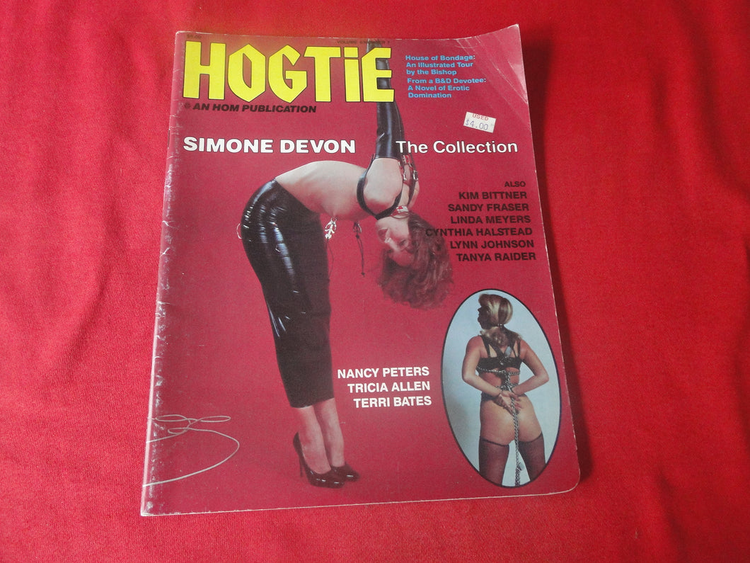 Vintage Nude Erotic Sexy Adult Magazine BDSM Hogtie HOM 1985 Simone Devon    JB63