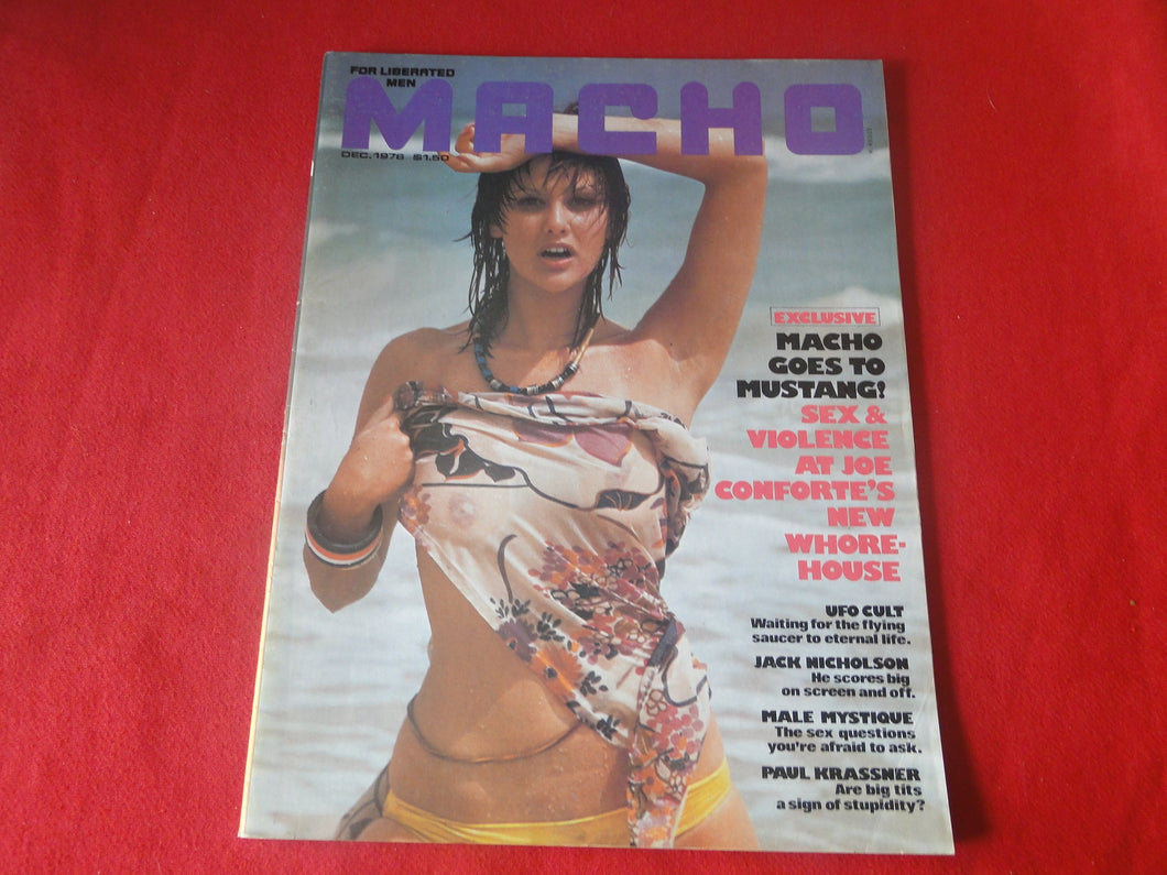 Vintage Nude Erotic Sexy Adult Magazine Macho December 1976        GM