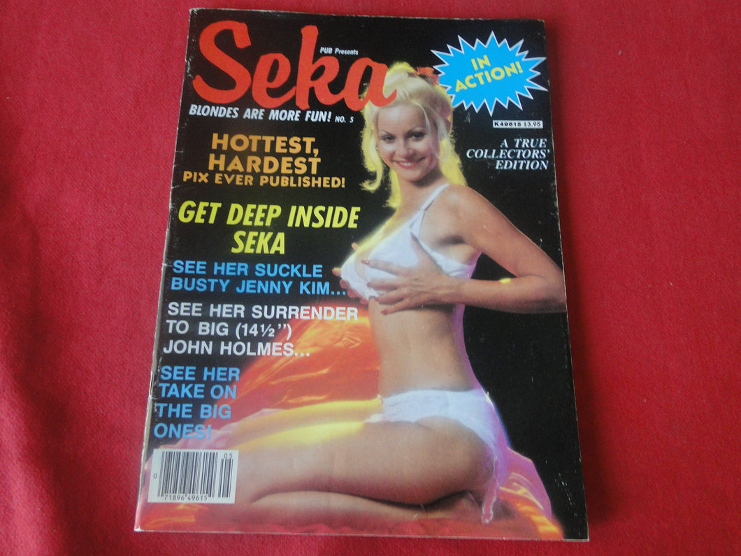 Vintage Nude Erotic Sexy Adult Magazine Seka 1984             P87