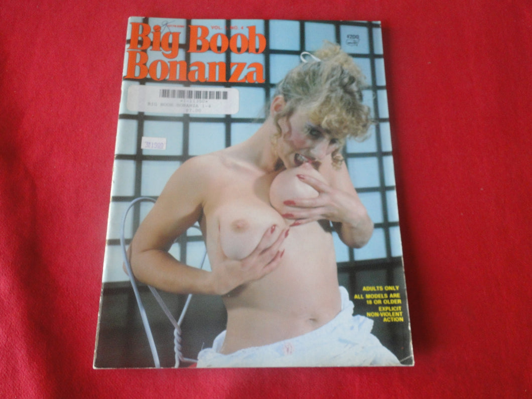 Vintage Nude Erotic Sexy Adult Magazine Big Boob Bonanza 1990      P87