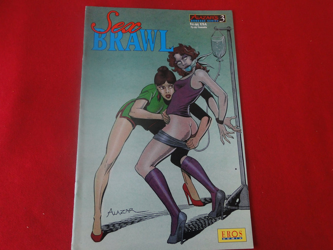 Vintage Nude Erotic Sexy Adult Comic Book Sex Brawl Eros Comix 3         P87
