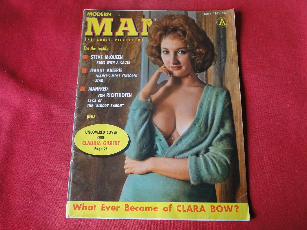 Vintage Nude Erotic Sexy Adult Magazine Modern Man May 1961         P85