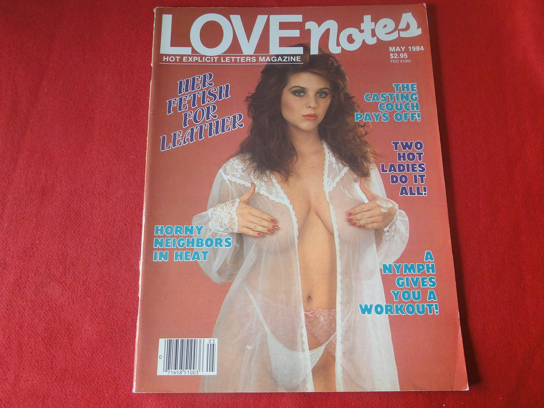 Vintage Nude Erotic Sexy Adult Magazine Love Notes May 1984          GM