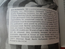 Load image into Gallery viewer, Vintage Nude Erotic Sexy Adult Magazine Sex Bonanza 80 1980 HUGE PACKED      JB21
